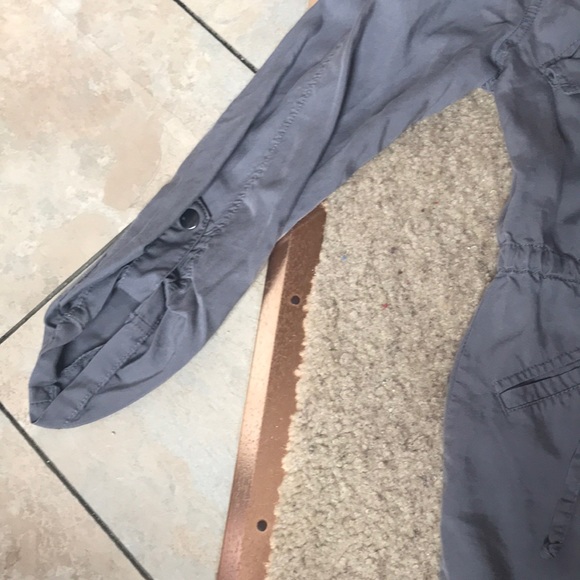 grey button up jacket - Picture 2 of 5